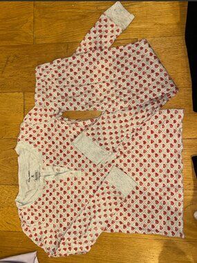 Roller Rabbit Kids Pajama Set - Heather with Hearts